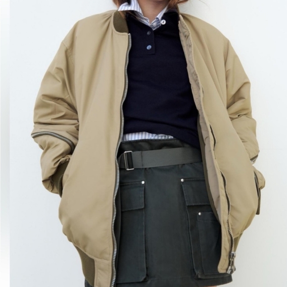 NWOT - ZARA Bomber Jacket - Picture 5 of 9